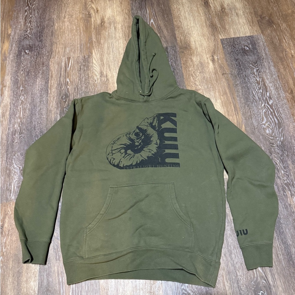 KUIU Olive Green Hoodie for Men